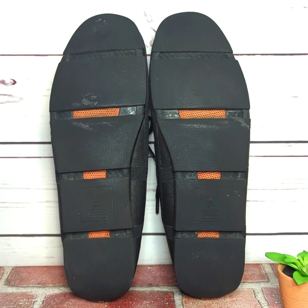 Swims Black Mesh Lace-Trim Slip-On Loafers